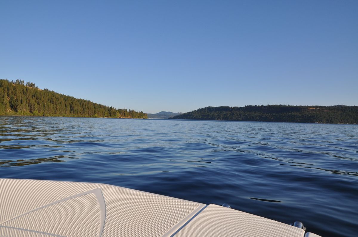 On the water at Lake Coeur d'Alene