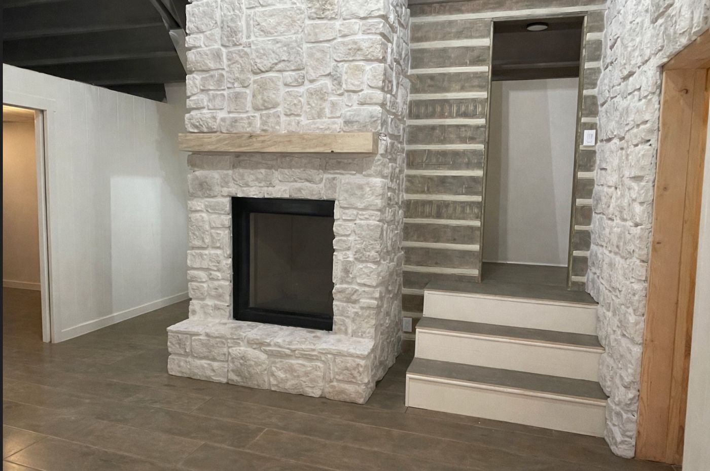 Hearth and hall, from the kitchen