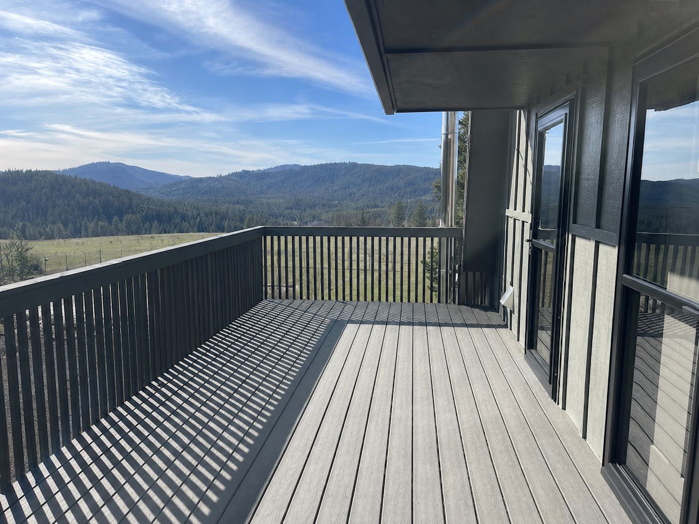 Front porch, looking west