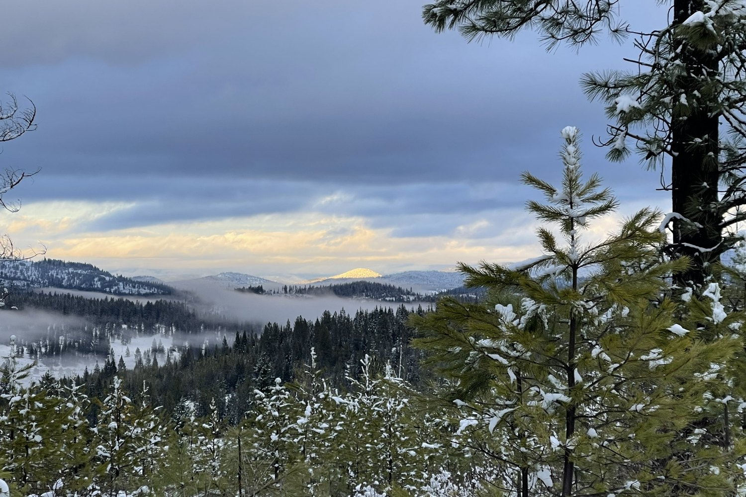 Winter — Benewah Valley, the ~40 mile view from the ridgeline